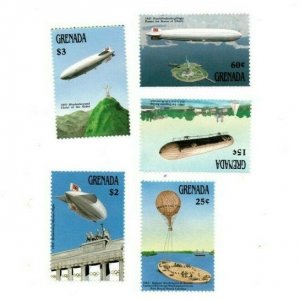 Grenada - 1988 - Zeppelin - Set Of 5 Stamps - MNH