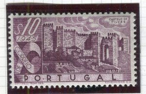 PORTUGAL; 1946 early Castles Pictorial issue Mint hinged 10c. value