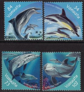 Thematic stamps VANUATU 2000 DOLPHINS 843/6 mint