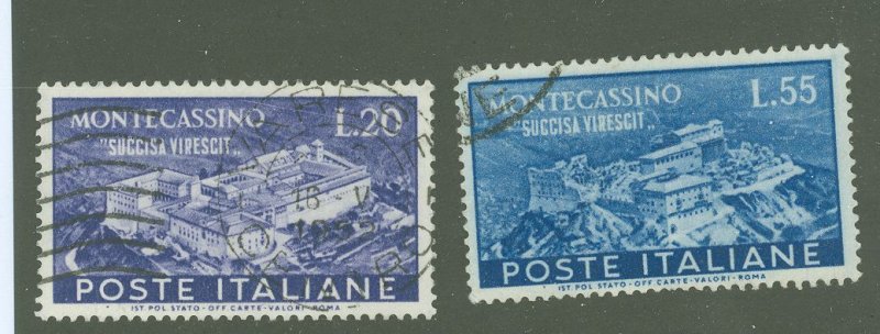 Italy #579-580  Single (Complete Set)