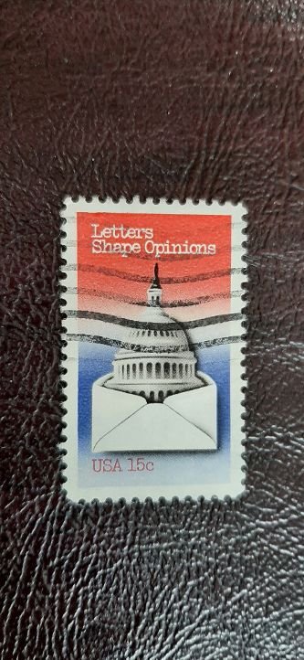 US Scott # 1809;  used 15c Letter Writing from 1980; VF centering
