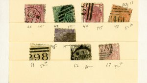 Great Britain Used Collection of 8 Stamps