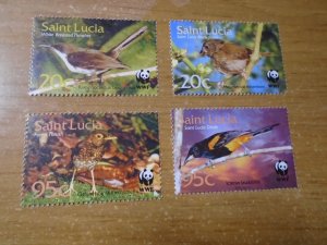 St Lucia  #  1132-35   MNH   Birds