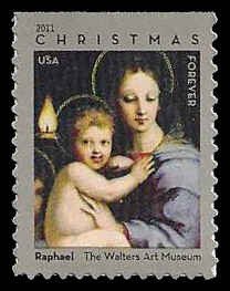 PCBstamps  US #4570 Bk Sgl (44c)Madonna & Child, MNH, (50)