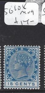 MAURITIUS   (P0810B)   QV  15C  BLUE  SG 108   MOG