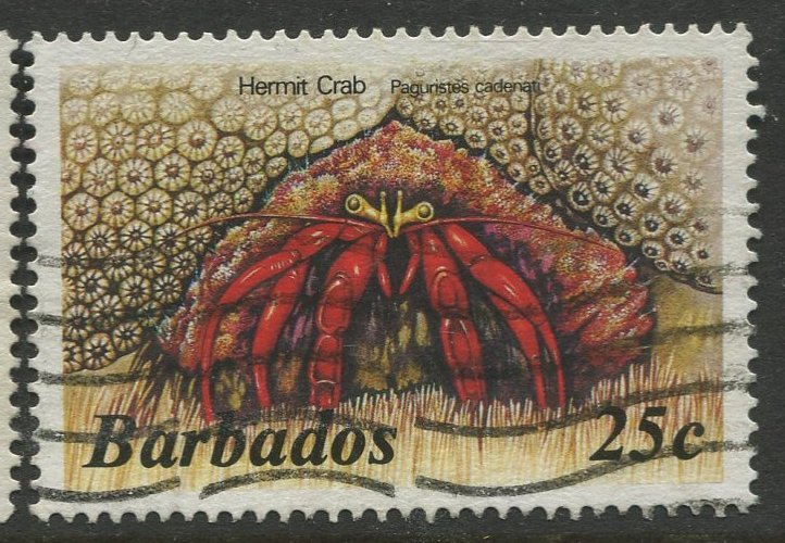 STAMP STATION PERTH Barbados #646 Marine Life 1985 Used