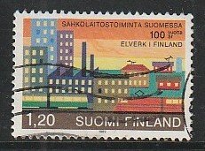 1982 Finland - Sc 666 - used VF - 1 single - Electric Power Plant