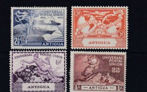 ANTIGUA    1949  UPU SET OF 4  MH 