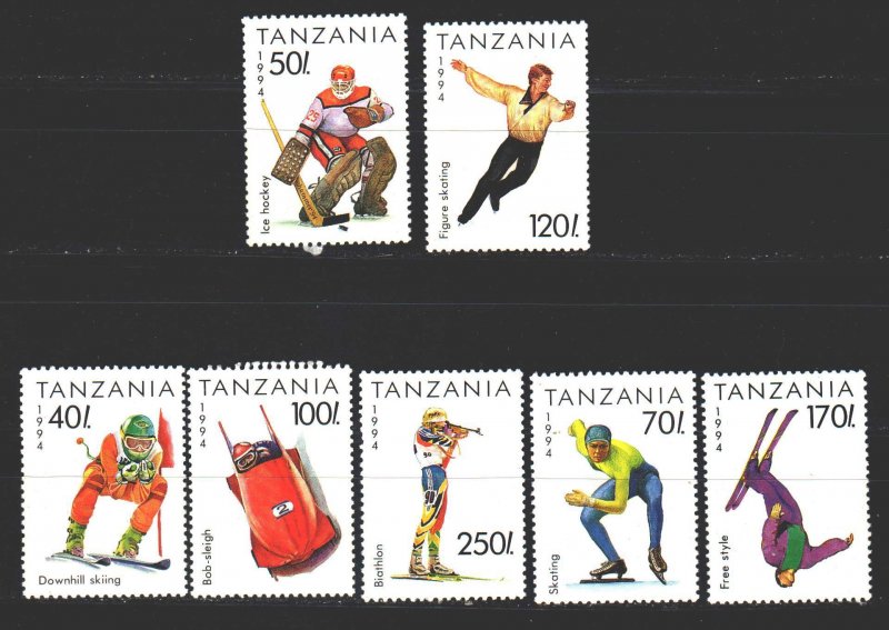 Tanzania. 1994. 1705-11. Winter sports. MNH.