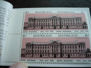 Stamps - Barbuda - Scott# 493-495 - Mint Never Hinged Booklet