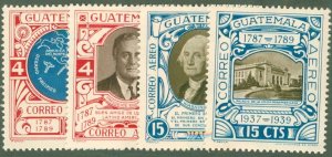GUATEMALA C92a-d MNH CV $5.25 BIN $2.50