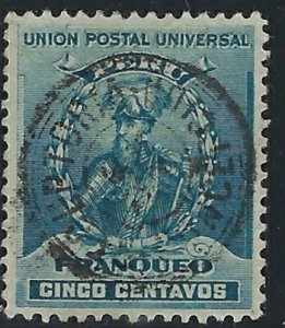 Peru 145 Used 1896 issue (ak2750)