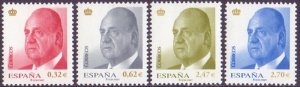 Spain Espagne Spanien 2009 King Juan Carlos I Definitives set of 4 stamps MNH