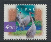 Australia SG 1689d perf 12½ x 13   Used -  Birds brolga