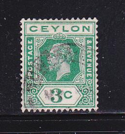 Ceylon 202a U King George V (B)
