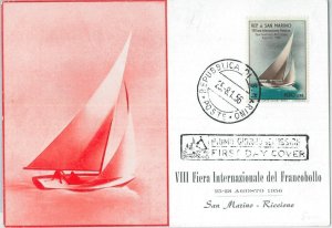 75961 - SAN MARINO  - Postal History - MAXIMUM CARD 1956 SPORT Sailing Regata