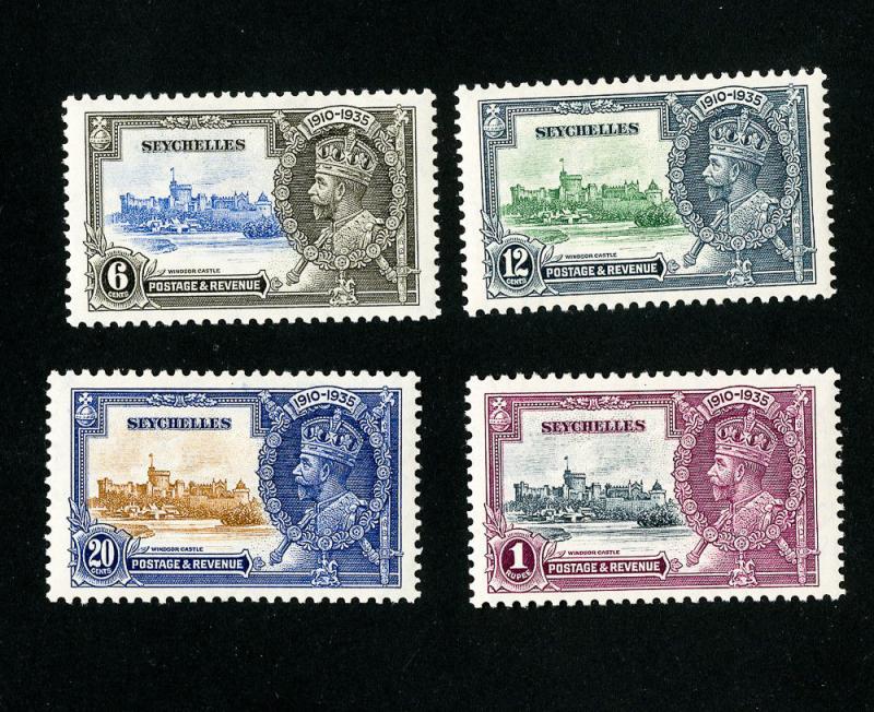 Seychelles Stamps # 118-21 VF OG LH Set of 4 Scott Value $30.00