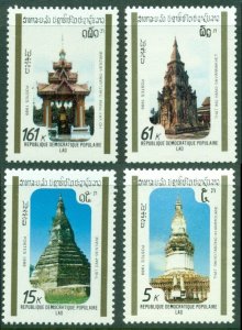 1989 Laos 1175-1178 Architecture 7,50 €