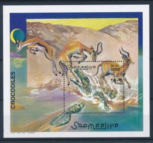 [28321] Somalia 2000 Reptiles Crocodiles MNH Sheet