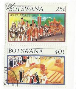 Botswana #180-181 (U) CV $0.65