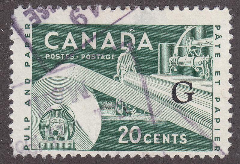 Canada O45a Pulp & Paper Industry O/P 1962