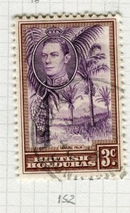 BRITISH HONDURAS; 1938 early GVI pictorial issue fine used 3c. value