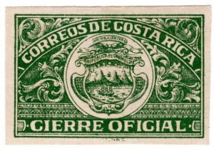 (I.B) Costa Rica Postal : Official Seal 