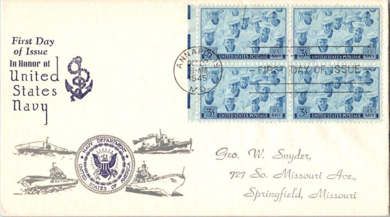 United States Scott 935 Rubberstamp Address.