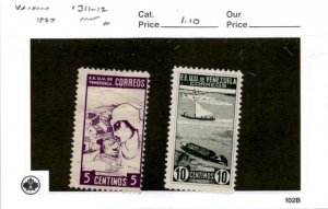 Venezuela, Postage Stamp, #311-312 Mint Hinged, 1937