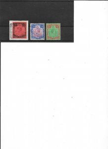 NYASALAND SG142a 1938 10/= BLUISH-GREEN & BROWN-RED ON GREEN MTD MINT (s)