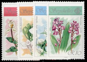 SEYCHELLES QEII SG767-770, 1990 orchids set, NH MINT. Cat £15.