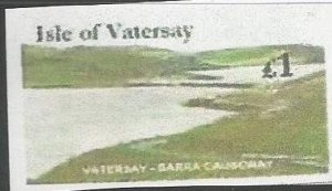 ISLE OF VATERSAY - Causeway to Barra - Imperf Single Stamp - M N H-Private Issue