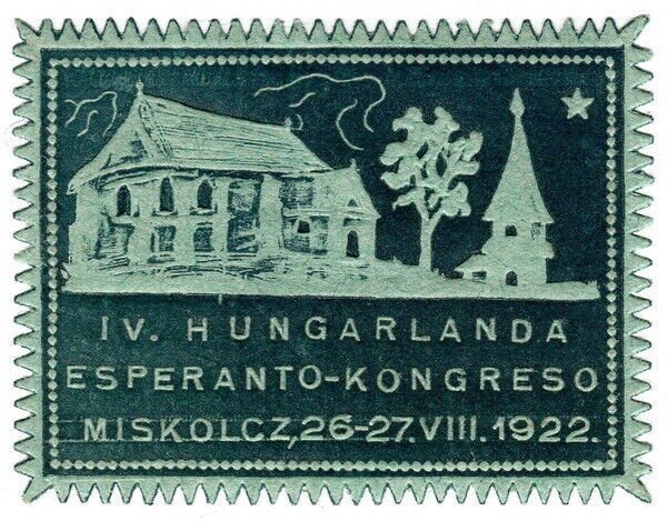 (I.B) Hungary Cinderella : Esperanto Congress (Miskolcz 1922)