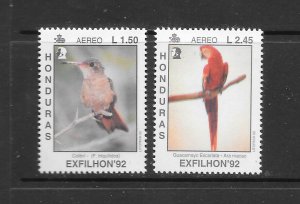 BIRDS - HONDURAS #C868-69  MNH