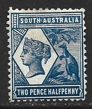 COLLECTION LOT 10583 SOUTH AUSTRALIA #117 MH WM 73 1899 CV+$10