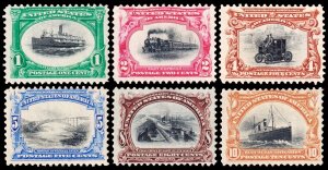 United States Scott 294-299 (1901) Mint H F-VF Complete Set, CV $383.00 W