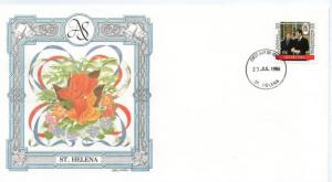 St. Helena 1986 Royal Wedding Prince Andrew  Sarah Sc 460 Fargusan Flower Orc...