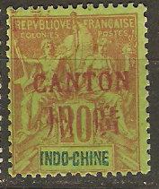 France Off China Canton 7 Cer 9 MLH Fine 1901 SCV $22.50