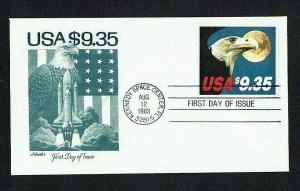 United States: 1983, Bald Eagle and Moon $9.35, First day cover, MNH