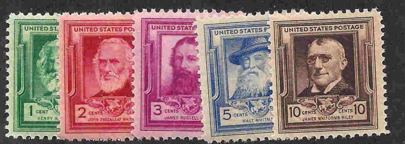 864-868 Mint,OG,NH... SCV $3.00