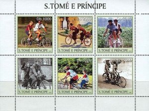 S. TOME & PRINCIPE 2003 - Bikes 6v. Scott Code: 1539