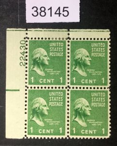 MOMEN: US STAMPS   #804 MINT OG H  LOT #38145