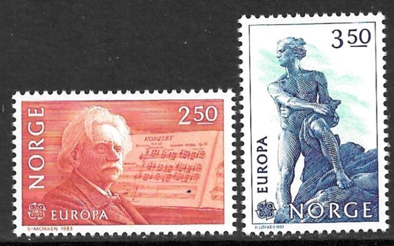 NORWAY 1983 EUROPA Set Sc 823-824 MNH