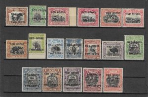 NORTH BORNEO 1918 SG 214/34 MINT Cat £1830