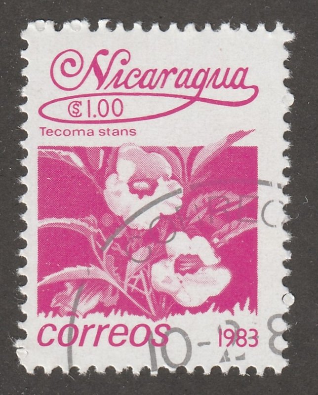 Nicaragua, stamp, Scott# 1223, used, single stamp, #1223