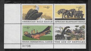 #1387-90 MNH Plate Block