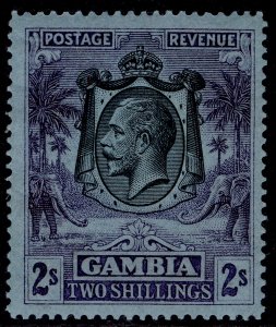 GAMBIA GV SG136, 2s purple/blue, NH MINT. Cat £20.