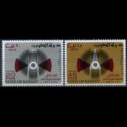 KUWAIT 1971 - Scott# 527-8 Telecom.Day Set of 2 NH