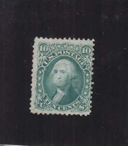 US: Sc #68, MH, No Gum, 10c Washington (39776)