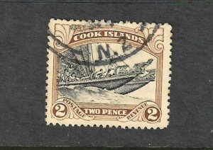 COOK IS 1944 2d  PICTORIAL FU SG 139 